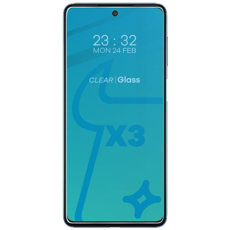 Szkło hartowane Bizon Glass Clear - 3 szt. + obiektyw, Galaxy M52