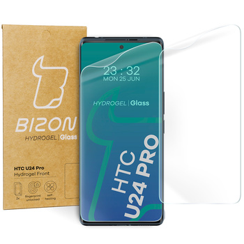 Folia hydrożelowa na ekran Bizon Glass Hydrogel Front do HTC U24 Pro, 2 sztuki