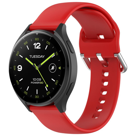 Pasek Bizon Strap Watch Silicone Pro N do Xiaomi Watch 2, czerwony