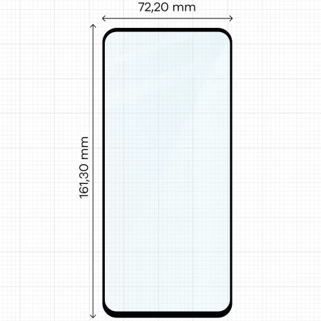 Szkło hartowane Bizon Glass Edge Duo do Realme C71 4G, czarna ramka, 2 sztuki