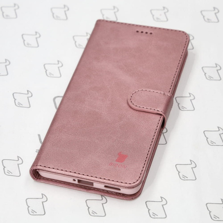 Etui Bizon Case Wallet do Xiaomi Poco F4, jasnoróżowe