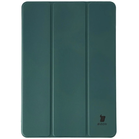 Etui z klapką Bizon Case Tab Lizard do Galaxy Tab S11, ciemnozielone