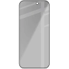 Prywatyzujące szkło hartowane Bizon Glass Edge Shadow do iPhone Air, przyciemniane z czarną ramką