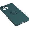 Etui Bizon Case Silicone Ring do iPhone 12 Pro Max, ciemnozielone