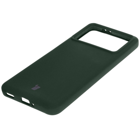 Silikonowe etui Bizon Soft Case do Xiaomi Poco F6 Pro, ciemnozielone