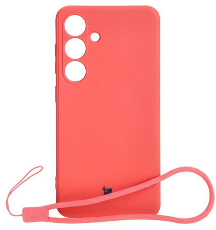 Etui Bizon Case Silicone Sq do Galaxy S24, brudny róż