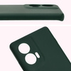 Silikonowe etui Bizon Soft Case do Motorola Edge 50 Fusion, ciemnozielone
