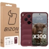 Pancerne etui Bizon Case Tur do Vivo X300, burgundowe