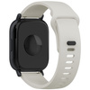 Pasek silikonowy do smartwatcha, Bizon Strap Watch Silicone Pro H, Quick Release 22 mm, szary