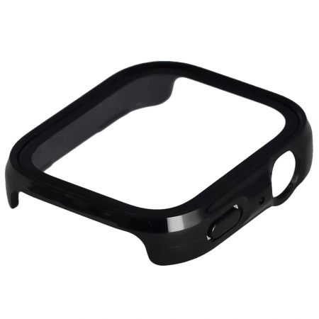 Etui ze szkłem do zegarka Bizon Case+Glass Watch do Huawei Watch Fit 4, czarne
