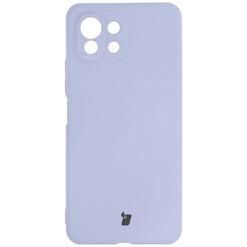 Etui Bizon Case Silicone do Xiaomi Mi 11 Lite / 5G / 5G NE, jasnofioletowe