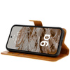Etui z klapką Bizon Case Pocket do Google Pixel 9a, brązowe