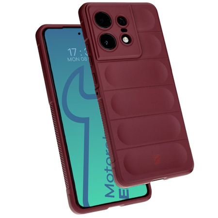 Pancerne etui Bizon Case Tur do Motorola Edge 50 Pro, ciemnofioletowe