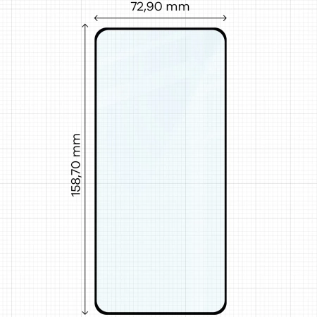 Szkło hartowane Bizon Glass Edge Duo do Realme GT 7 / 7T, czarna ramka, 2 sztuki