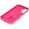 Silikonowe etui Bizon Soft Case do iPhone 16, fuksja