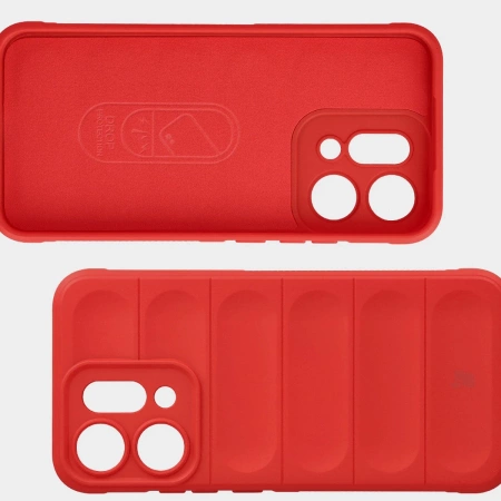 Pancerne etui Bizon Case Tur do Oppo Reno 14, czerwone