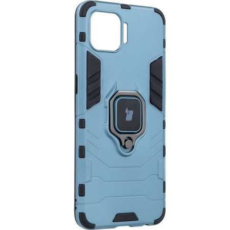 Etui Bizon Case Armor Ring do Oppo Reno 4 Lite / Oppo F17 Pro, niebieskie