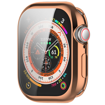 Etui Bizon Case Watch Felipe do Apple Watch 11 / 10 (46mm), różowozłote