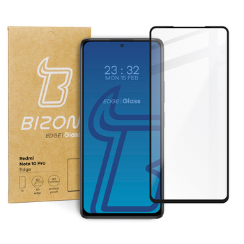 Szkło hartowane Bizon Glass Edge do Redmi Note 10 Pro, czarne