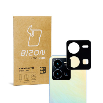 Szkło na aparat Bizon Glass Silk Lens dla Vivo Y22s / Y35, 2 sztuki