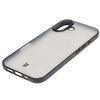 Etui Bizon Case Angelo do iPhone 16, półprzezroczyste z czarną ramką
