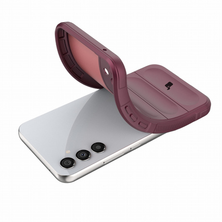 Pancerne etui Bizon Case Tur do Galaxy A34 5G, burgundowe