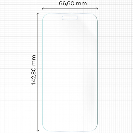 Folia matowa Bizon Glass Film Sun Duo do iPhone 15 Pro, 2 sztuki