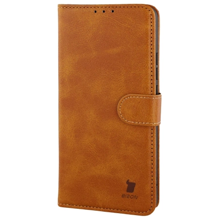 Etui z klapką Bizon Case Pocket do OnePlus Nord CE5 5G, brązowe