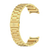 Pasek ze stali nierdzewnej Bizon Strap Watch Aura do Galaxy Watch FE/7/6/6 Classic/5/5 Pro/4/4 Classic, złoty