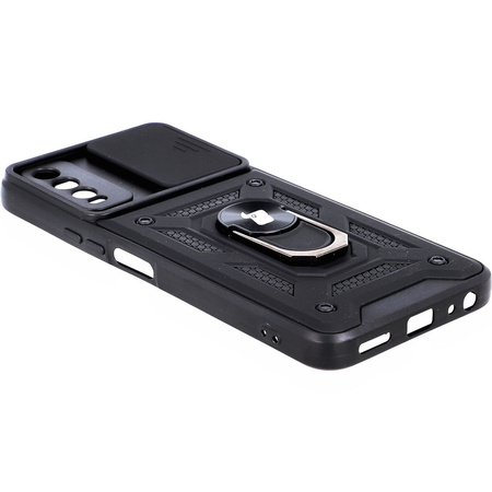 Etui Bizon Case CamShield Ring VIVO Y11s / Y20 / Y20i / Y20s / Y30, czarne