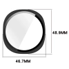 Etui ze szkłem do zegarka Bizon Case+Glass Watch do Samsung Galaxy Watch 8 44 mm, matowe czarne