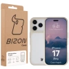 Etui Bizon Case Angelo do iPhone 17 Pro, półprzezroczyste z beżową ramką