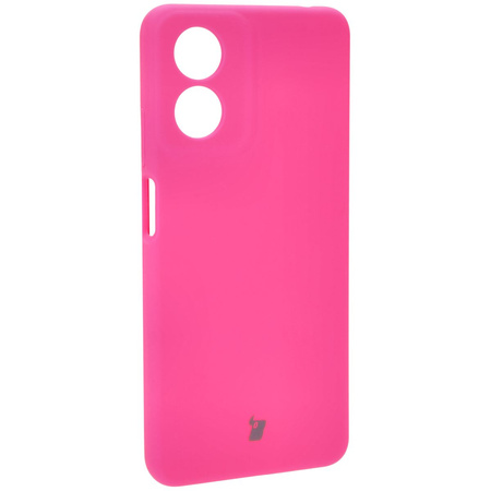 Silikonowe etui Bizon Soft Case do Motorola Moto G04, neonowo-różowe