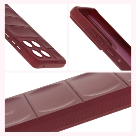 Pancerne etui Bizon Case Tur do Motorola Edge 60 / 60 Fusion, burgundowe