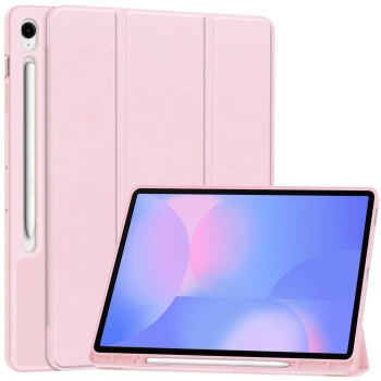 Etui z klapką Bizon Case Tab Lizard do Galaxy Tab S10 FE Plus, różowe