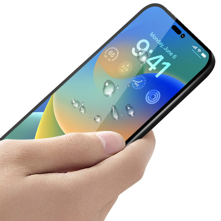 Szkło hartowane Bizon Glass Edge do iPhone 14 Pro Max, czarne