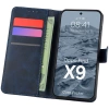 Etui z klapką Bizon Case Pocket do Oppo Find X9, granatowe