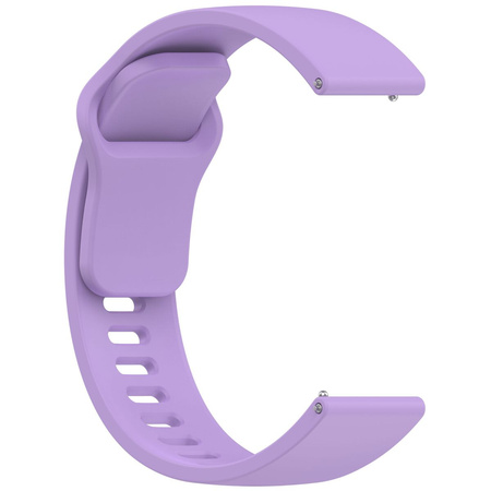 Pasek silikonowy do smartwatcha, Bizon Strap Watch Silicone Pro H, Quick Release 22 mm, fioletowy