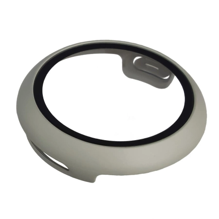 Etui ze szkłem do zegarka Bizon Case+Glass Watch do Google Pixel Watch 4 41 mm, matowe szare