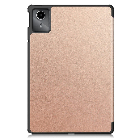 Etui Bizon Case Tab Croc do Lenovo Tab M11, różowozłote