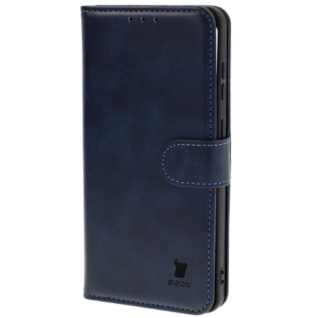 Etui z klapką Bizon Case Pocket do Galaxy S25 Edge, granatowe