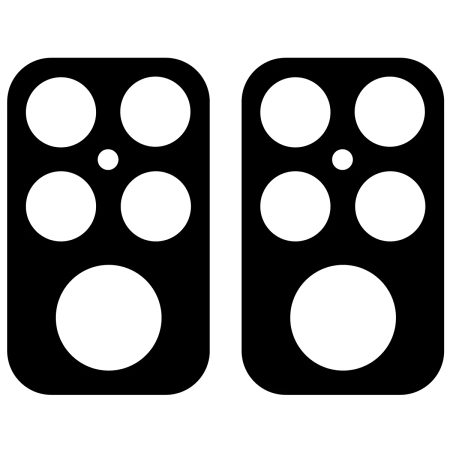 Szkło na aparat Bizon Glass Lens do Xiaomi POCO F8 Ultra, 2 sztuki