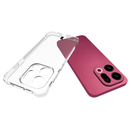 Elastyczne etui + 2x folia na ekran Bizon Case Clear Pack do Oppo Find X9