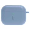 Silikonowe etui z karabińczykiem Bizon Case Headphone Silicone do AirPods Pro 3, szarobłękitne