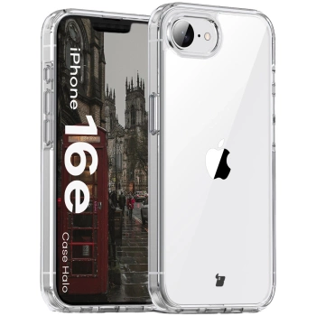 Etui Bizon Case Halo do iPhone 16e, przezroczyste