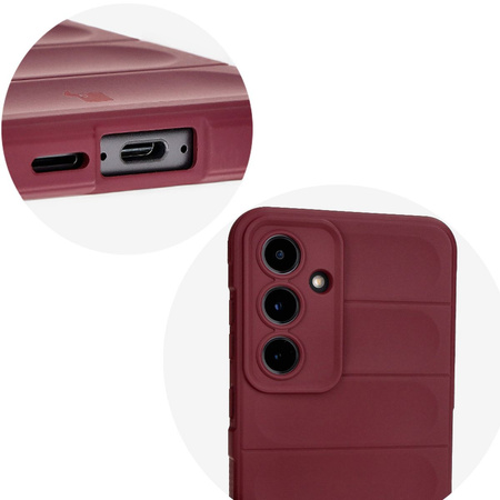Pancerne etui Bizon Case Tur do Galaxy S24 FE, burgundowe