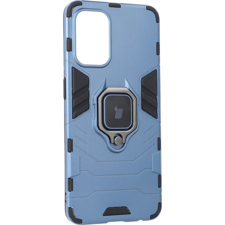 Etui Bizon Case Armor Ring do Oppo Reno 7 Lite 5G, niebieskie