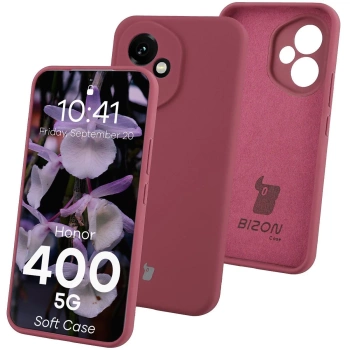 Silikonowe etui Bizon Soft Case do Honor 400, ciemnofioletowe