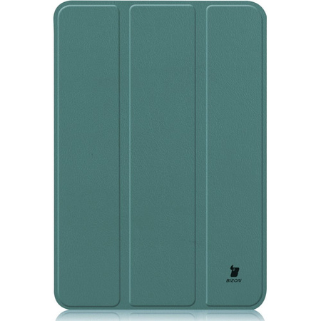 Etui Bizon Case Tab Croc do Apple iPad Mini (A17 Pro) 2024 / iPad Mini 6 2021, ciemnozielone