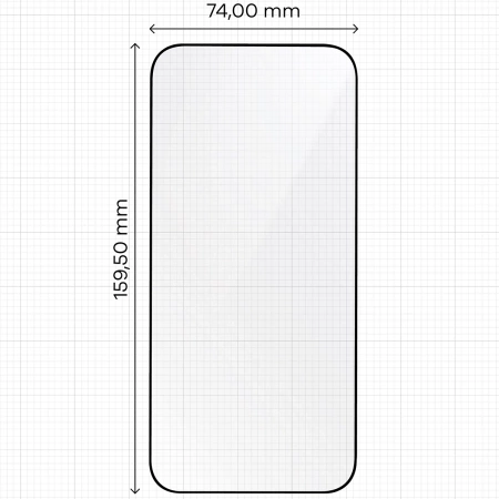 Szkło hartowane z ramką do łatwej aplikacji Bizon Glass Aplikator do iPhone 17 Pro Max, 2 sztuki